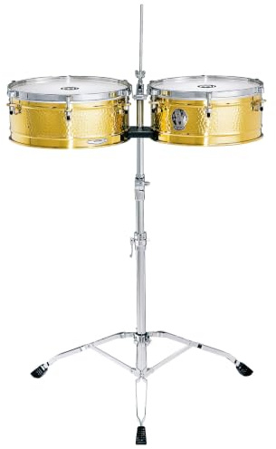 Meinl Percussion Luis Conte Signature Timbales, Gold (LC1BRASS)
