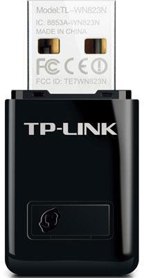 Tp-Link Tl-Wn823n 300Mbps Mini USB adaptador inalámbrico, diseño de tamaño mini, modo de compartir WiFi, configuración de un botón, compatible con Windows Xp/Vista/7/8/Mac Os 10.4-10.8 Producción