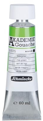 Schmincke – AKADEMIE® Gouache - feine Künstler-Gouache, Maigrün - 60 ml