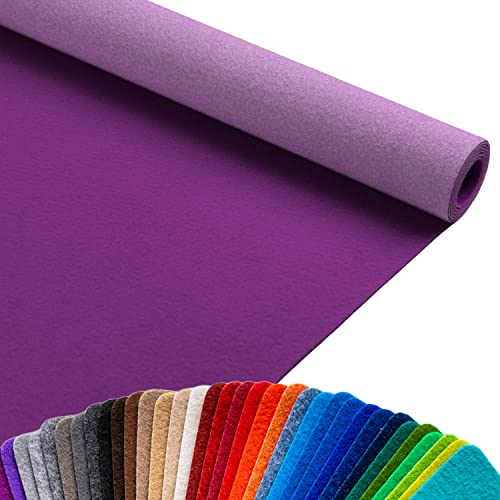 Primaflor Event-Teppich Meterware Podium - Magenta Lila, 1,00m x 5,00m, Viele Farben, Rutschfester Gangläufer, Schwer Entflammbarer Hochzeits-Läufer, B1 Messeteppich