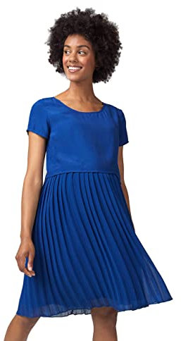 ESPRIT Maternity Damen Dress Mix Nursing ss Kleid, Blau (Bright Blue 410), (Herstellergröße: 36)
