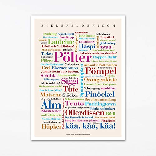 Poster Bielefelder Wörter (50x70 cm)