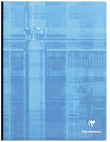 Clairefontaine 69341C Lot de 5 Cahiers Brochures Dos Toilé - 24x32 cm - 192 Pages Grands Carreaux - Papier Blanc 90 g - Couverture Carte Pelliculée Couleurs Aléatoires