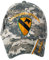 Artisan Owl Offiziell lizenzierte 1st Cavallerry Division bestickte Camo Baseballkappe, camouflage, Einheitsgröße