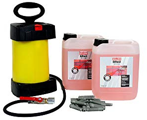 OELLERS Horizontalsperre Set – 2x5L Diffusil Injektionsmittel + Pumpe & 20 Injektionspacker – schnelle Mauerwerk-Trockenlegung mit Niederdruckverfahren bei aufsteigender Feuchtigkeit