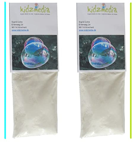 Kidzmedia - (149,75€/1000g) Riesenseifenblasen Pulver für 10L Seifenblasenlösung - Flüssigkeit Hochzeit