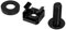 odedo Lot de 50 vis M6 Kit de fixation pour armoire Noir