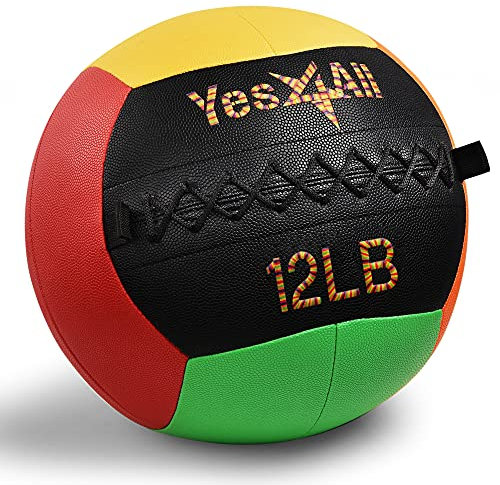 Yes4All Wall Ball – weicher Medizinball/Wand-Medizinball für Ganzkörpertraining und Kraftübung, 5,4 kg