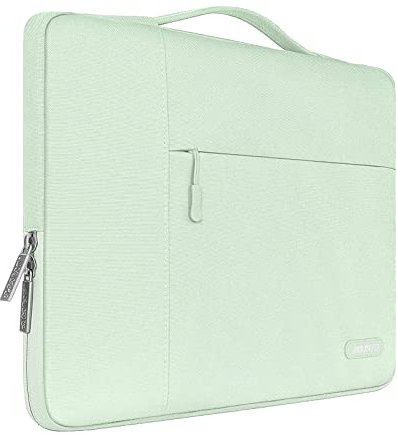 MOSISO Funda Portátil 16 Pulgadas, 15-15.6 Pulgadas Ordenador Bolsa Compatible con MacBook Pro 16, HP, Acer, DELL, Lenovo, ASUS Notebook, Blandas Protectora Multifuncional Bolsa,Verde Honeydew