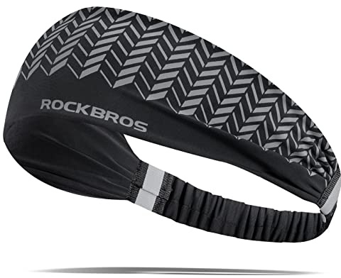 ROCKBROS Sport Stirnband Schweißband Elastisch rutschfest Atmungsaktiv | Wicking Haarband Laufstirnband, für Damen Herren