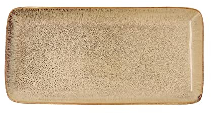 Bidasoa Ikonic Fuente Rectangular Cerámica 28x14cm Gres Apto Microondas Apto Frigorífico Borde Fino