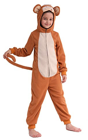 Sincere Party Vlies Affe Einteiler Affe Alles in einem Halloween Kostüm für Kinder Groß (8-10)