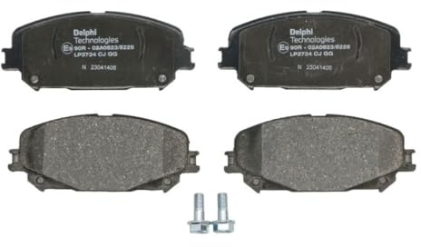 DELPHI LP3734 Bremsbelagsatz Bremsbeläge Vorne mit Zubehör Kompatibel mit RENAULT Megane 4 Grandtour K9A/M/N