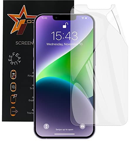 SILCOSTAR Anti Glare/Matte Plastic Screen Protector For iPhone 14 (6.1), iPhone 13/iPhone 13 Pro (6.1) - Matte/Anti Glare Plastic LCD Screen Protector Guard Cover -4 Pack