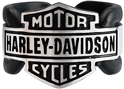 HARLEY-DAVIDSON Ring Black Vintage B&S, 10