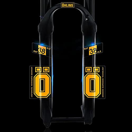 BUSEB Fahrrad-Vordergabel-Aufkleber Oh-lins RXF38 M.2 Vordergabel-Aufkleber Mountainbike-Stoßdämpfer-Farbwechsel-Aufkleber Fahrradzubehör (Color : Custom Color)