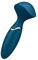 Satisfyer Mini Wand-er Massager Vibrator | 12 Vibrations-Programme | Wasserdicht (IPX7) | Medizinisches Silikon | Sex-Toy für erotische Massagen | Sex-Spielzeug für Frauen | Blau