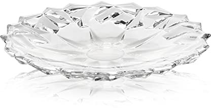 Corbeille à Fruits Décorative Bol de fruits en verre grand panier de rangement de fruits en cristal de style européen plat de fruits et collation pot-pourris de bonbons support pour centre de table