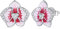 Schmetterlings-Orchideen-Ohrringe 925er Sterlingsilber-Ohrringe, BSE816