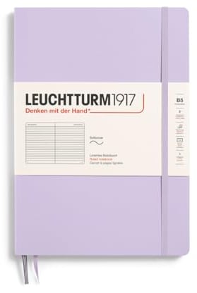 LEUCHTTURM1917 368154 Notizbuch Composition (B5), Softcover, 123 nummerierte Seiten, Lilac, Liniert