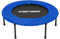 Sport-Thieme Trampolin Fix Pro | Einzelaufhängung der 8mm Gummiseile | Abschraubbare Standfüße | Für Vereine, Studios u. Therapie | Schwarz-Blau | Pulverbeschichteter Stahl