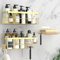 Kegii Gold Shower Caddy - No Drilling Shower Organiser Adhesive Storage Rack