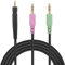 Toxaoii Replacement GSP600 Audio Cable Nylon Braided Cord Compatible with Sennheiser Game One, Game Zero, GSP 350, GSP 500, GSP 600, PC 373D Gaming Headphones