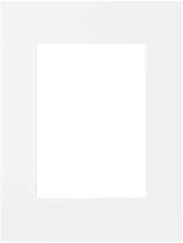 nielsen Passepartout Premium Karton 2,0 mm, Außenformat 15x20 cm für Bildformat 9x13 cm, weiß