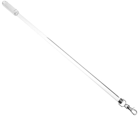 AOKWAWALIY Tringle à rideau - Accessoires à pousser et tirer - Baguette de levier en acrylique - Ouvre-clé - Baguette de rideau à levier à main pour rideaux