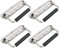 4 Piezas Asa Plegable Acero Inoxidable, Mango Plegable de Resorte para Caja de Herramientas Caja de Almacenamiento Caja de Madera Toolbox (140mm)