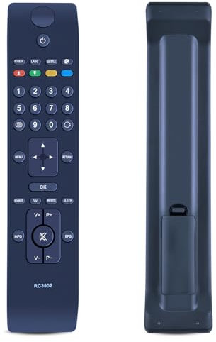 TCNOUMT RC3902 telecomando RC3900 ricambio telecomando TV adatto per Technika Polaroid Bush HITACHI Smart TV P32LED13 DLED32165HD Alba LCD32947 P32LED13 DLED32165HD JT0132001B/01 LCD32947HD