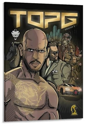 KPOKAHT Andrew Tate Poster, Wandkunst, Gemälde, Leinwanddrucke, Dekor-Poster, Kunstwerke, 20 x 30 cm