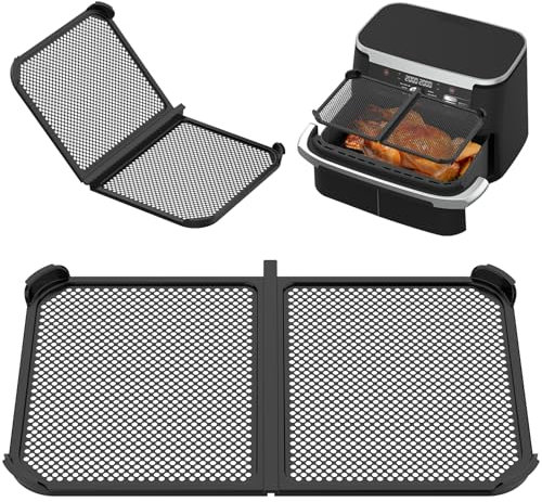 Spritzschutz für Ninja Foodi Flexdrawer 10,4 L Heißluftfritteuse AF500EU, Wiederverwendbarer Silikon Spritzschutz für Ninja AF500EU, Airfryer Zubehör für Ninja AF500 Heißluftfritteuse
