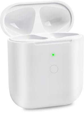 Chillyfar Compatible with Air Pods 1 2 Gen Charging Case Replacement for Air Pod 1st 2rd Generation Charger Cases Bluetooth Sync Pairing Button, Support Wired & Wireless, Without Earbuds