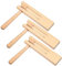 Gatuida 3Pezzi Giocattoli Cricchetto Legno per Strumenti Musicali Orff per Sviluppo Uditivo e Motorio per Eventi Sportivi e Giochi