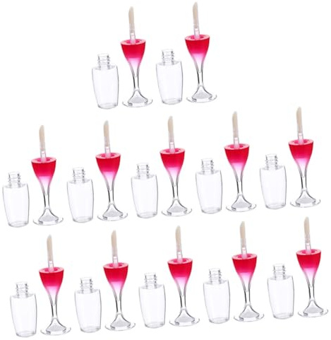Beaupretty 24pcs Empty Lip Gloss Containers Plastic Lip Bottles Diy Gloss Making Supplies Tubes