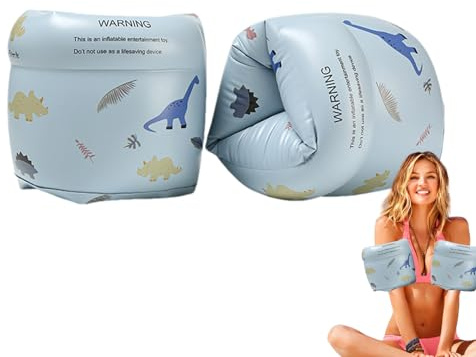 Manguitos de natación para adultos: brazos inflables flotantes, círculos de agua de seguridad | Material grueso cómodo ajuste resistente al agua, cinta de flotación estable uso piscina clases de agua