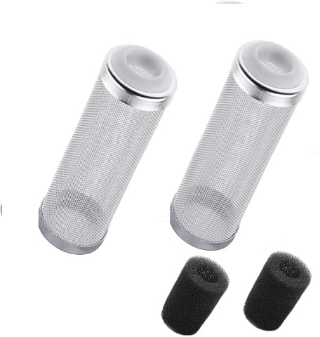16 MM Aquarium Aussenfilter Filterschutz 2 Stück Edelstahl-Aquariumfilter Filterschutz Mit Filterschwamm Aquarium-Filterschutz Guard Mesh Net, Aquarium Schutzhülle Für Schutz Fliessen Fisch Garnele