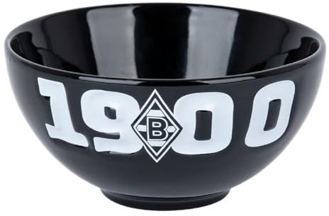 Borussia Mönchengladbach Müslischale - 1900 - schwarz | Schale | BMG - Plus Aufkleber Wir lieben Fußball