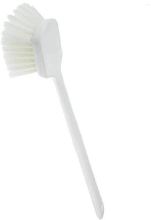 Henny Penny Pressure Fryer Cleaning Brush, White Grooved Plastic Handle, 490mm Total Length, 95x75mm Head, for Henny Penny Pressure Fryer