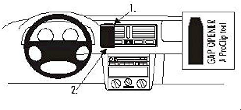 Brodit 852526 ProClip Halterung, schwarz