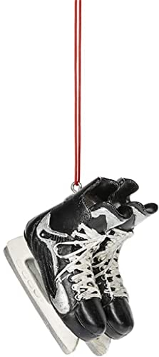 1 x Weihnachts-/Alltags-Ornament, 6,3 cm Hockeyschlittschuhe (zum Aufhängen oder Aufstellen). von Midwest-CBK