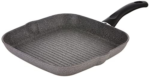Ballarini Cortina Granitium Bistecchiera, Alluminio, Grigio 28 cm