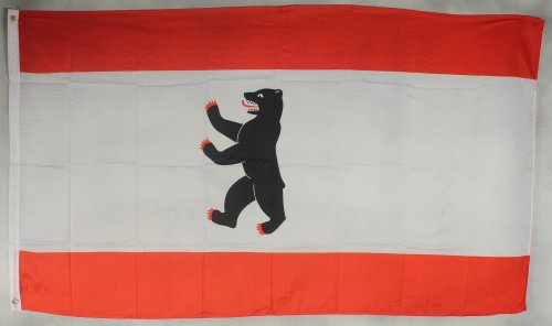 Flagge Fahne Berlin 90x60 cm wetterfest und lichtecht für innen und aussen