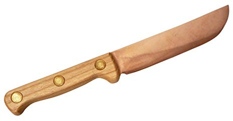 Kupfernes Küchenmesser Unico ❀ Kupfermesser mit Griff aus Buchenholz ❀ mit viel Liebe handgeschmiedet