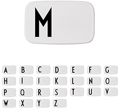 Design Letters Buchstaben Brotdose für Kinder, Erwachsene A-Z | Lunchbox BPA frei | Lunchbox Erwachsene | Personalisierte Geschenke | Ideal als Snackbox, Frühstücksbox, Brotbox Kinder, Brotdose Schule