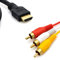 vshop® 1.5 m hdmi macho a 3 RCA AV Cable adaptador transmisor de señal