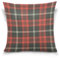 alaza Plaid-Gingham-Karierte Platz Dekokissen Fall Cotton Velvet Kissenbezug