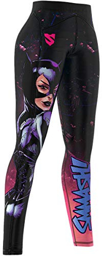 SMMASH Wonderland Cat Deportivos Leggins Largos Mujer, Mallas Deporte Mujer, Yoga, Fitness, Crossfit, Correr, Material Transpirable y Antibacteriano