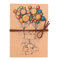 Akkordeon Sammelalbum Fotoalbum mit Ballonbild auf Cover, DIY Vintage Style Sammelalbum Kreative Kunsthandwerk, Kraftpapier